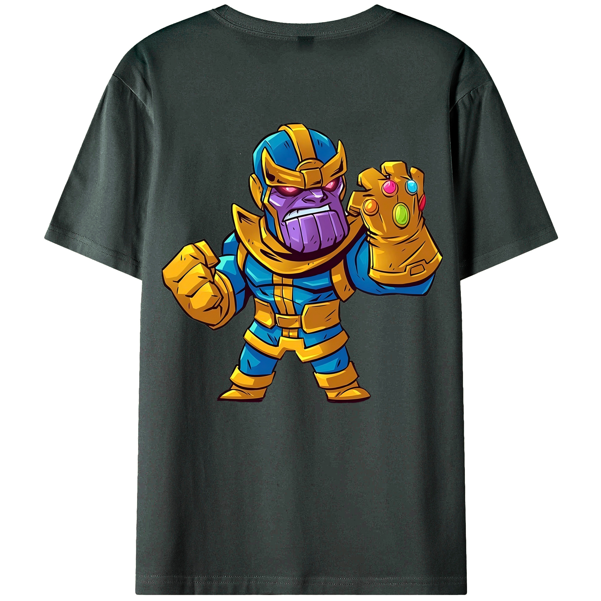 （画像用） アベンジャーズ The Avengers 綿100％ メンズ半袖Tシャツ（バックプリント） 通気性